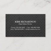 BLECHSCHLOSSER-VISITENKARTE VISITENKARTE (Rückseite)