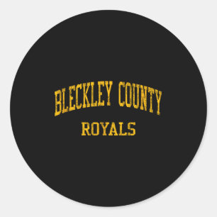Bleckley County High School Hs Cochran Ga Vintage Runder Aufkleber