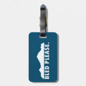 Bled bitte gepäckanhänger (Rückseite vertikal)