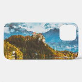Bled Castle: Slowenischer Cliff-Blick. Case-Mate iPhone Hülle (Rückseite (Horizontal))
