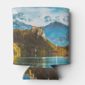 Bled Castle: Slowenischer Cliff-Blick. Dosenkühler (Rückseite)