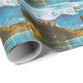 Bled Castle: Slowenischer Cliff-Blick. Geschenkpapier (Rolleneckpunkt)