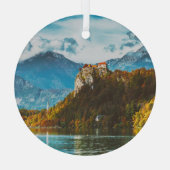 Bled Castle: Slowenischer Cliff-Blick. Ornament Aus Glas (Rückseite)