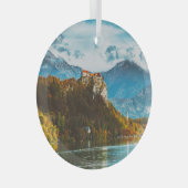 Bled Castle: Slowenischer Cliff-Blick. Ornament Aus Glas (Vorderseite Rechts)