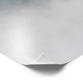 Bled Castle umgeben von Wolken Fotodruck (Ecke)