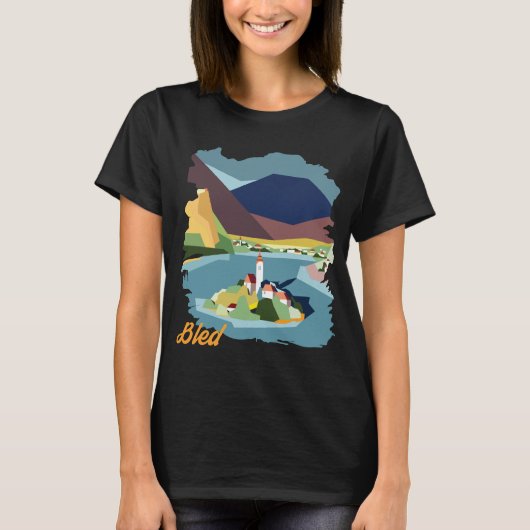 Bled, Geometrie T-Shirt (Vorderseite)