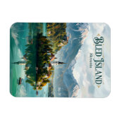 Bled Insel Slowenien Magnet (Horizontal)