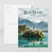 Bled Insel Slowenien Postkarte (Vorne/Hinten)