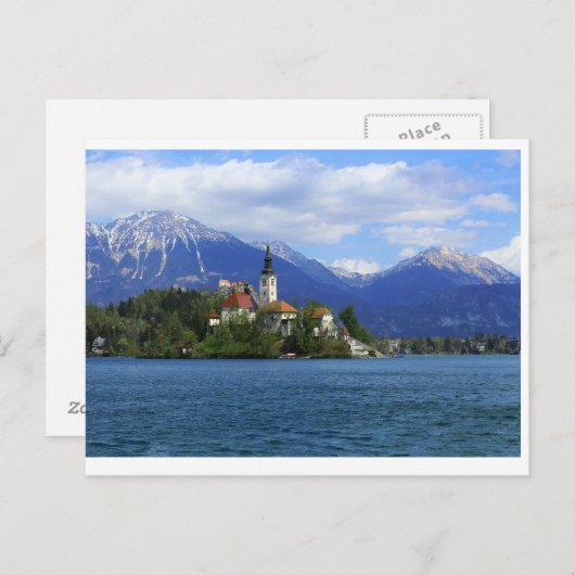 Bled Island - der Schatz Sloweniens Postkarte (Vorne/Hinten)