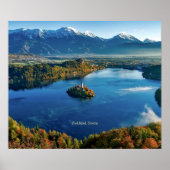 Bled Island, Slovenia, scenic Poster (Vorne)