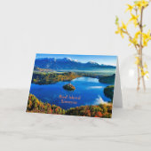 Bled Island, Slowenien Karte (Gelbe Blume)