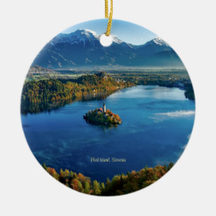 Bled Island, Slowenien, landschaftlich Keramik Ornament