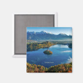 Bled Island, Slowenien, landschaftlich Magnet (Vorderseite/Rückseite)