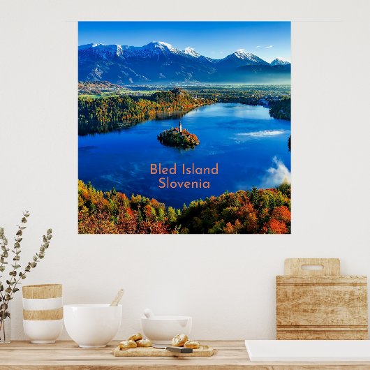 Bled Island, Slowenien Poster (Küche)