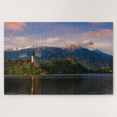 Bled Lake at Sunset Puzzle (Horizontal)