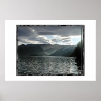Bled Lake, Aussicht in der Dämmerung