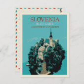 Bled Lake, Julian Alpen, Slowenien Postkarte (Vorne/Hinten)