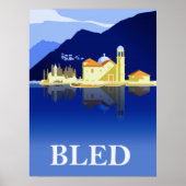 Bled Lake, Wasserreflektionen Poster (Vorne)