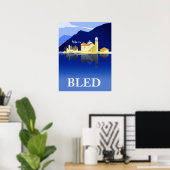 Bled Lake, Wasserreflektionen Poster (Heimbüro)