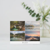 Bled Landschaften in Collage Souvenir Postkarte (Stehend Vorderseite)