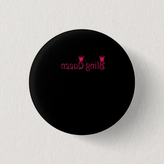 Bled Queen Reverse Pink Paparazzi Live Mirror Button (Vorderseite)