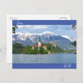 Bled-See, Slowenien Postkarte (Vorne/Hinten)