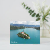 Bled Slovenia Feiertagspostkarte (Stehend Vorderseite)