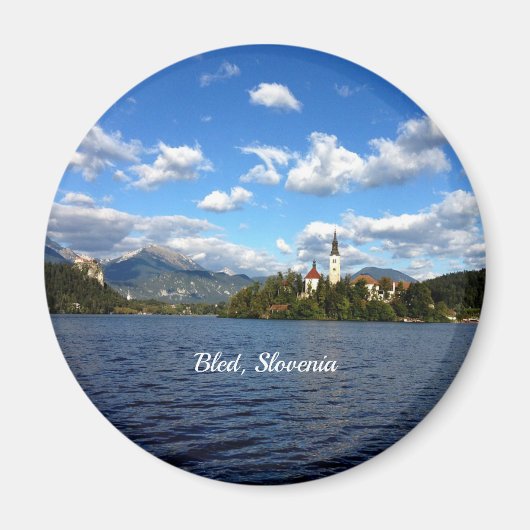 Bled, Slovenia landscape photograph Magnet (Vorne)