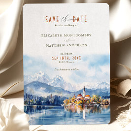 Bled Slovenia Save the Date Einladung Hochzeit