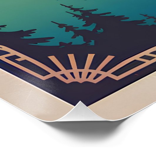 Bled Slovenia vintage Poster (Ecke)