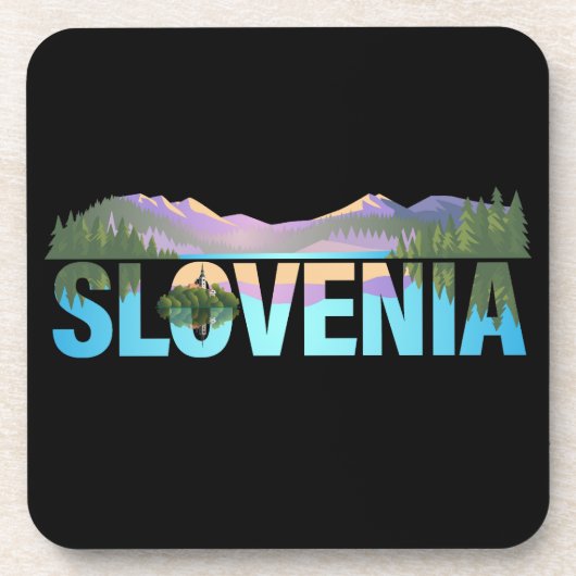 Bled Slovenien Europe Getränkeuntersetzer (Vorderseite)