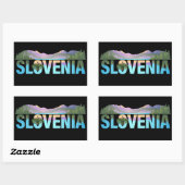 Bled Slovenien Europe Rechteckiger Aufkleber (Blatt)