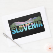Bled Slovenien Europe Rechteckiger Aufkleber (Umschlag)