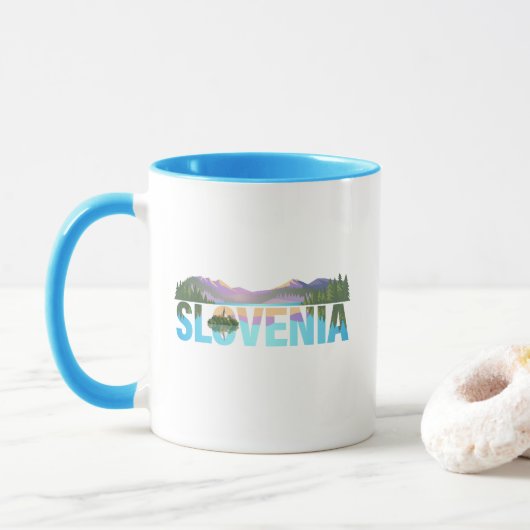 Bled Slovenien Europe Tasse (Mit Donut)