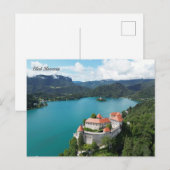 Bled Slovenien Feiertagspostkarte (Vorne/Hinten)