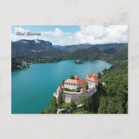 Bled Slovenien Feiertagspostkarte (Vorderseite)