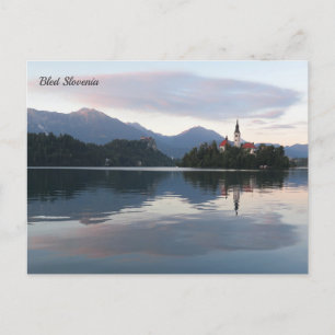 Bled Slovenien Feiertagspostkarte