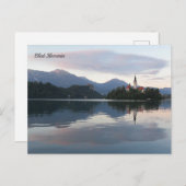 Bled Slovenien Feiertagspostkarte (Vorne/Hinten)