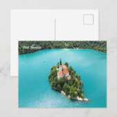 Bled Slovenien Feiertagspostkarte (Vorne/Hinten)