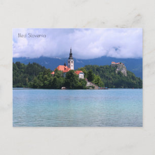 Bled Slovenien Feiertagspostkarte