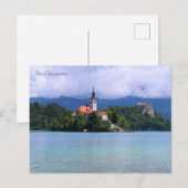 Bled Slovenien Feiertagspostkarte (Vorne/Hinten)