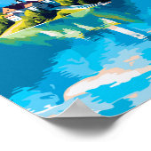 Bled Slovenien - Reise Art Vintag\ Poster (Ecke)