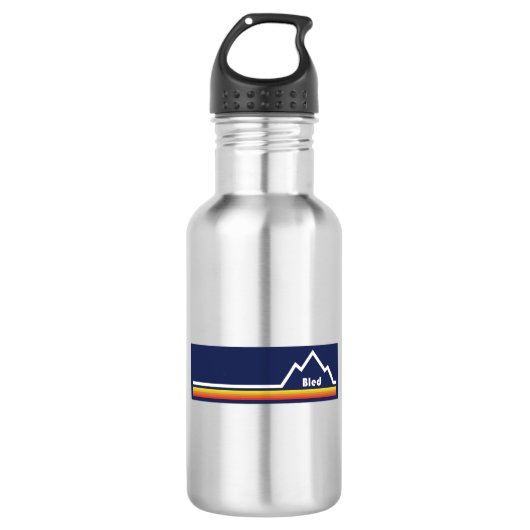 Bled, Slowenien Edelstahlflasche (Vorderseite)