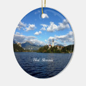 Bled, Slowenien - Landschaftsbild Keramik Ornament (Links)