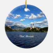 Bled, Slowenien - Landschaftsbild Keramik Ornament (Hinten)