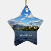 Bled, Slowenien - Landschaftsbild Keramikornament (Rechts)