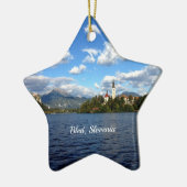 Bled, Slowenien - Landschaftsbild Keramikornament (Links)