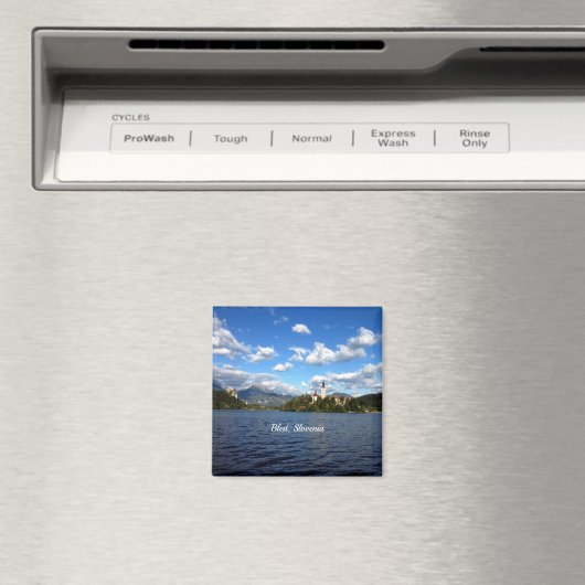 Bled, Slowenien - Landschaftsbild Magnet (In Situ (Geschirrspüler))