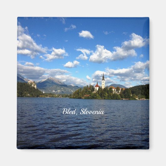 Bled, Slowenien - Landschaftsbild Magnet (Vorne)