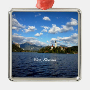 Bled, Slowenien - Landschaftsbild Ornament Aus Metall
